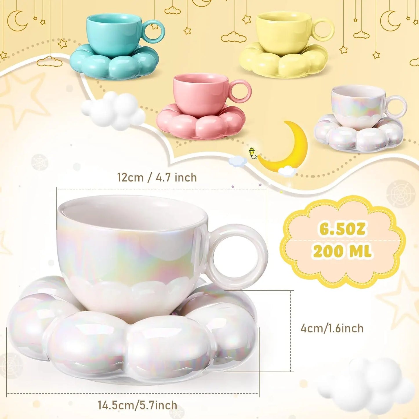 Blossom Chic Ceramic Coffee Set